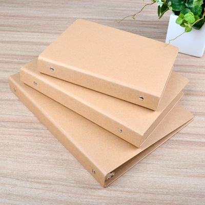 ποιότητας  UV Coating A6 A5 Kraft Paper File Folder With Ring Binded εργοστάσιο