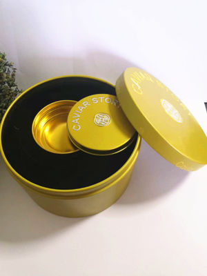 Κενό Κουτί Κεραμίδας Χαβιάρι για 30g / 50g Χαβιάρι Με Λεπτήρα Μαλλί Λογότυπο Εμφωτισμένο Κέπα