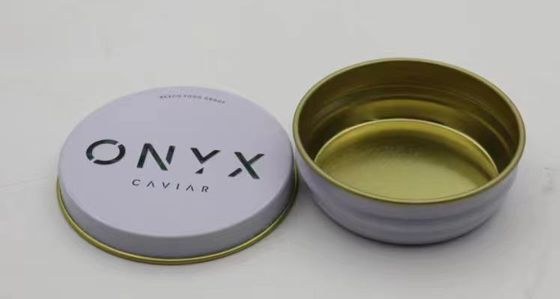 0.28mm Τροφική Κλασική Κλασική Χαβιάρι συσκευασία κενό κονσέρβες 30g και 50g με επίπεδο καπάκι