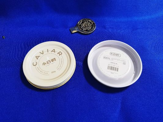 0.28mm Τροφική Κλασική Κλασική Χαβιάρι συσκευασία κενό κονσέρβες 10g με εκτύπωση