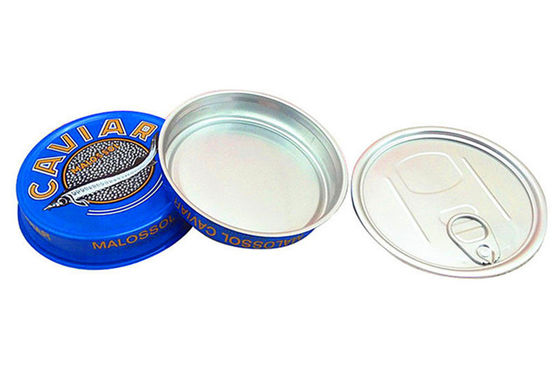 3.5oz 7oz δαχτυλίδι τραβήξτε χαβιάρι συσκευασία δοχείο, Αλουμινένιο χαβιάρι κονσερβοειδές κουτί