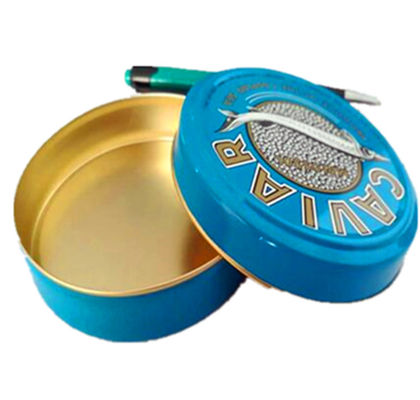 125g 250g Χαβιάρι Συσκευή Κουτάκι Κουτάκι Χρώμα Προσαρμοσμένο ISO 9001 Εγκρίθηκε