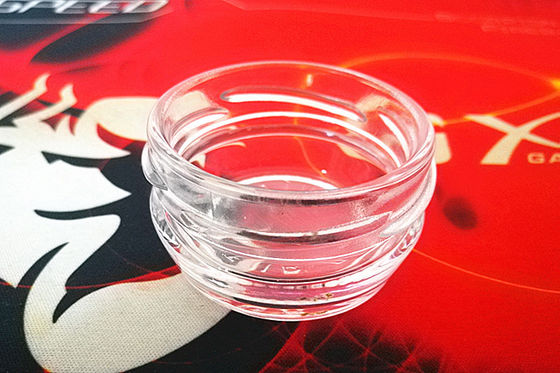 Υψηλό διαφανές βάζο 1oz 28-30gram χαβιαριών γυαλιού με το FDA καπακιών μετάλλων εγκεκριμένο