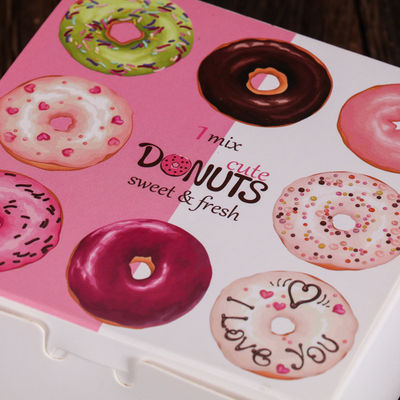 Κιβώτιο συσκευασίας ψωμιού Donuts με το ύφος συρταριών, συσκευάζοντας κιβώτιο πρόχειρων φαγητών που ανακυκλώνεται