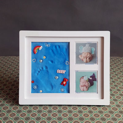 Τετραγωνίδιο εικόνας για ενθύμιο 28X23CM Τετραγωνίδιο αποτυπωμάτων χεριών και ποδιών