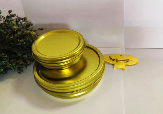 125g Στρογγυλό κενό τενεκέ με χαβιάρι με 0,28mm τενεκέ